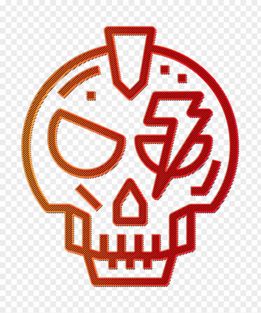 Skull Icon Punk Rock Mohawk PNG