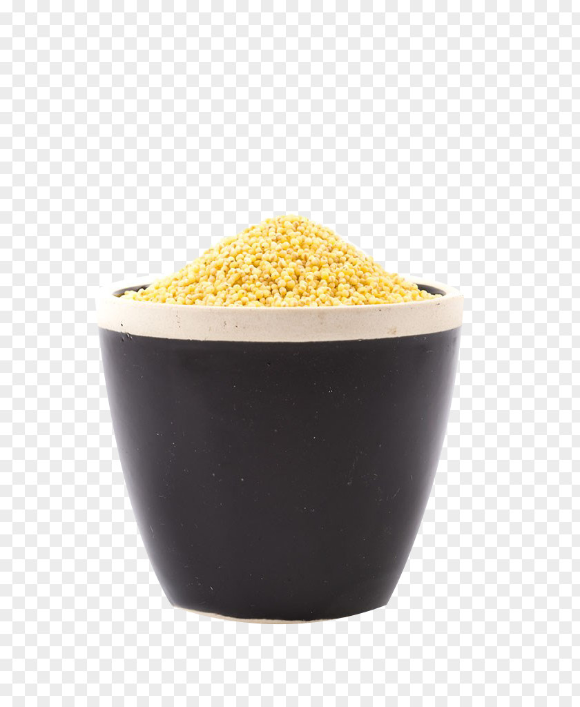 The Small Yellow Rice In Cup Proso Millet Cereal Five Grains PNG