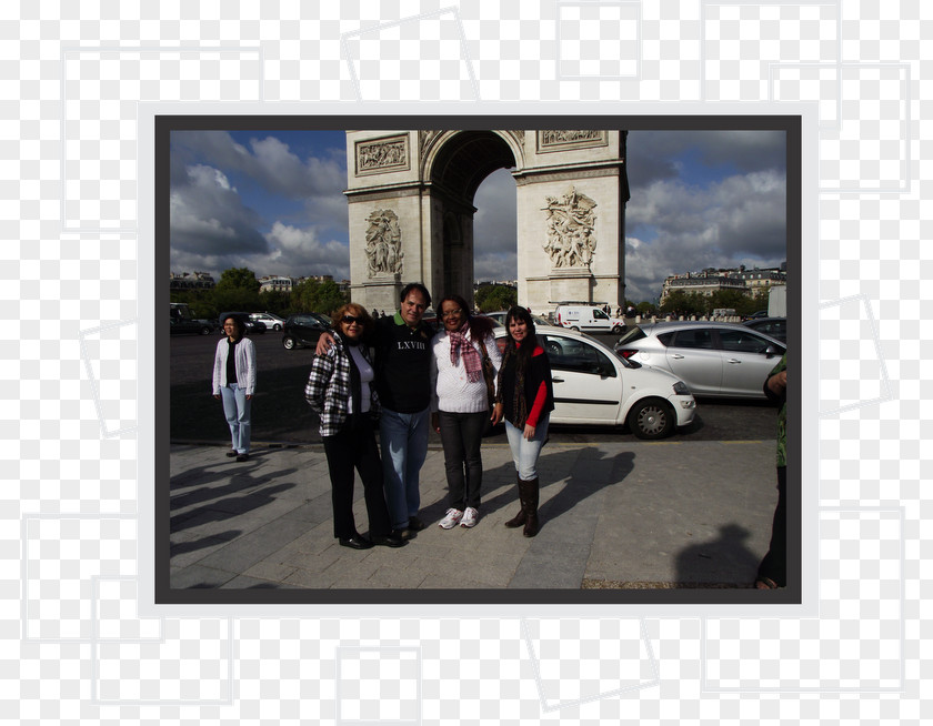 Window Arc De Triomphe Car Display Advertising Picture Frames PNG