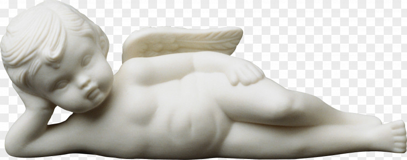 Angel Baptism Classical Sculpture Statue Figurine PNG