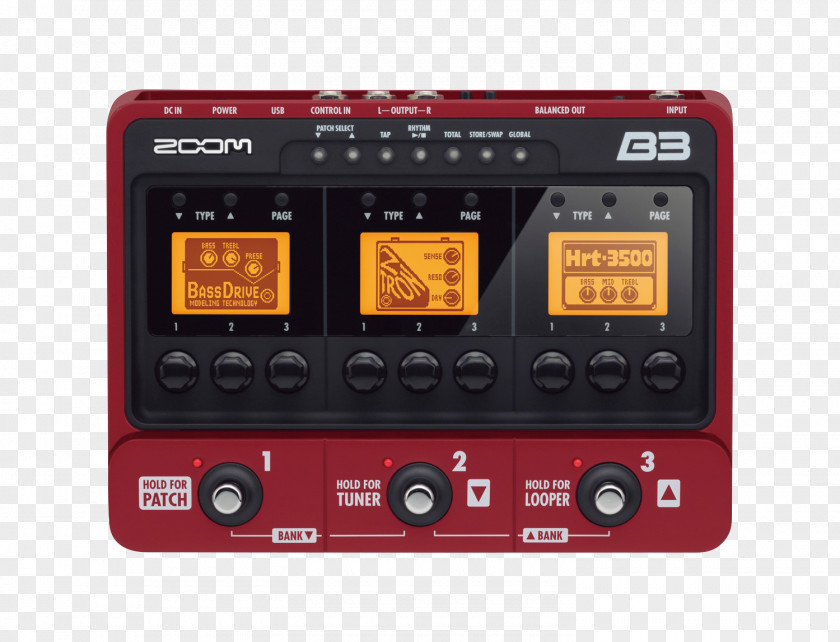 Bass Guitar Effects Processors & Pedals Zoom Corporation Pedalboard PNG