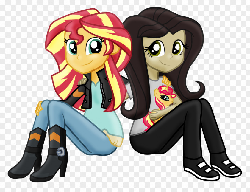 Bestie Icon Sunset Shimmer Fluttershy Art My Little Pony: Equestria Girls PNG