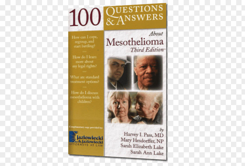 Book Harvey I. Pass 100 Questions & Answers About Mesothelioma Advertising PNG