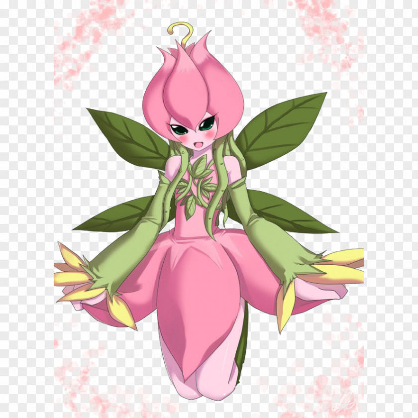 Cartoon Fairy King Digimon Flower Petal PNG