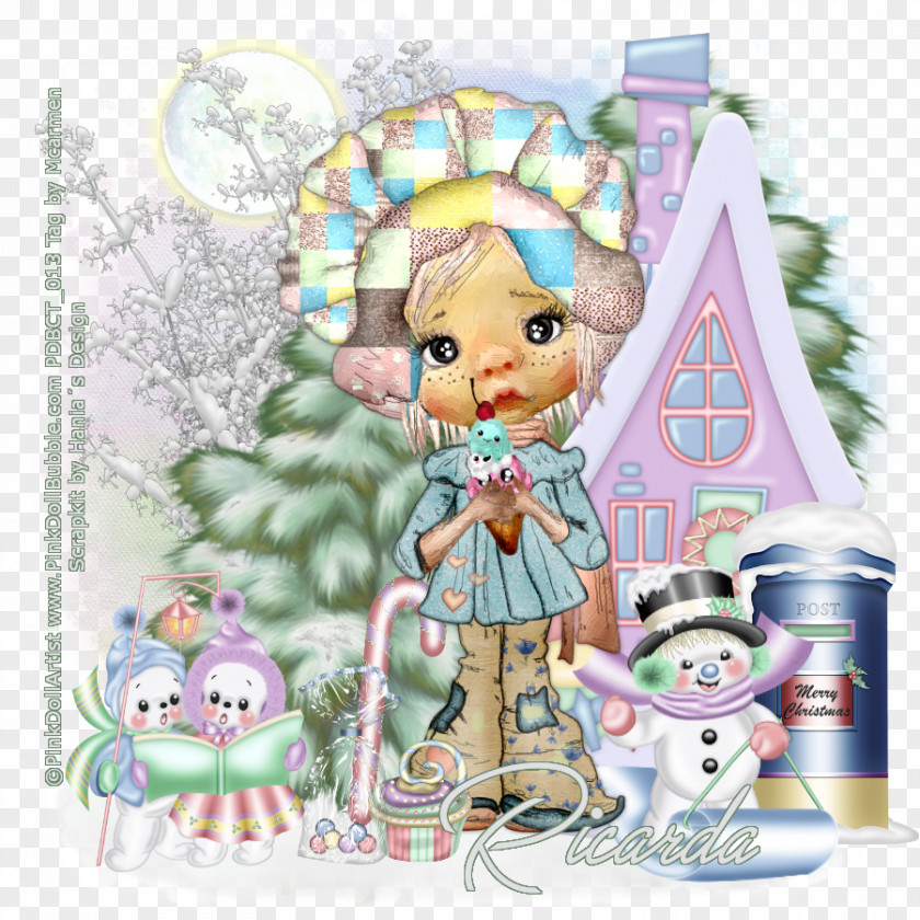 Doll Christmas Ornament Cartoon Character PNG