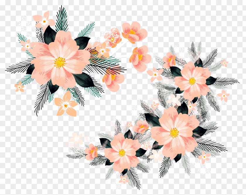 Hand-painted Decorative Flower Flowers PNG