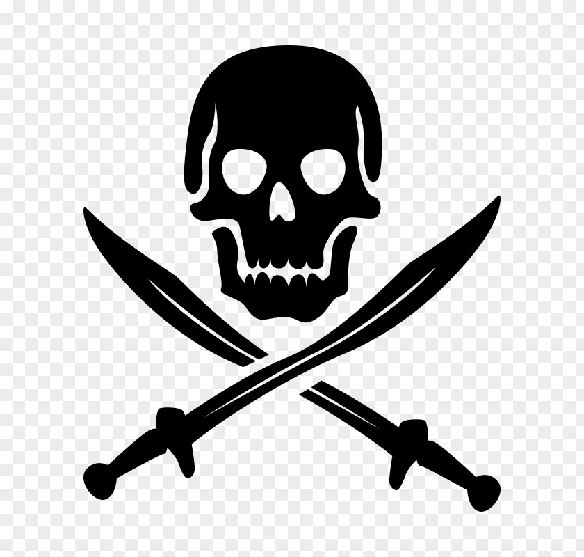Jolly Roger Shanks Vector Graphics Skull And Crossbones Piracy PNG