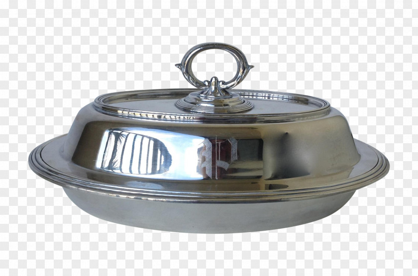 Silver Tableware Dish Bowl Lid PNG