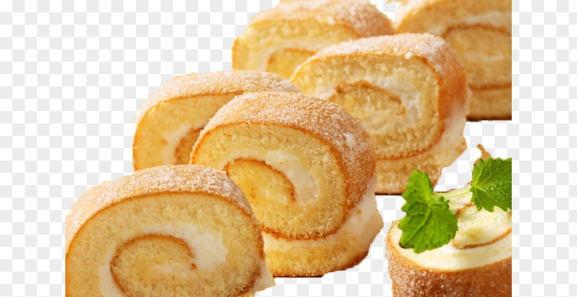 Bread Swiss Roll Sponge Cake Cream Stuffing Dulce De Leche PNG
