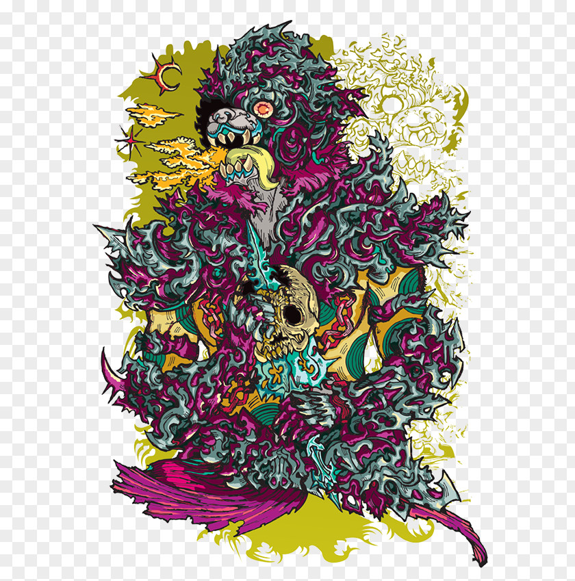 Hanuman Psychedelic Art Graphic Design Visual Arts PNG