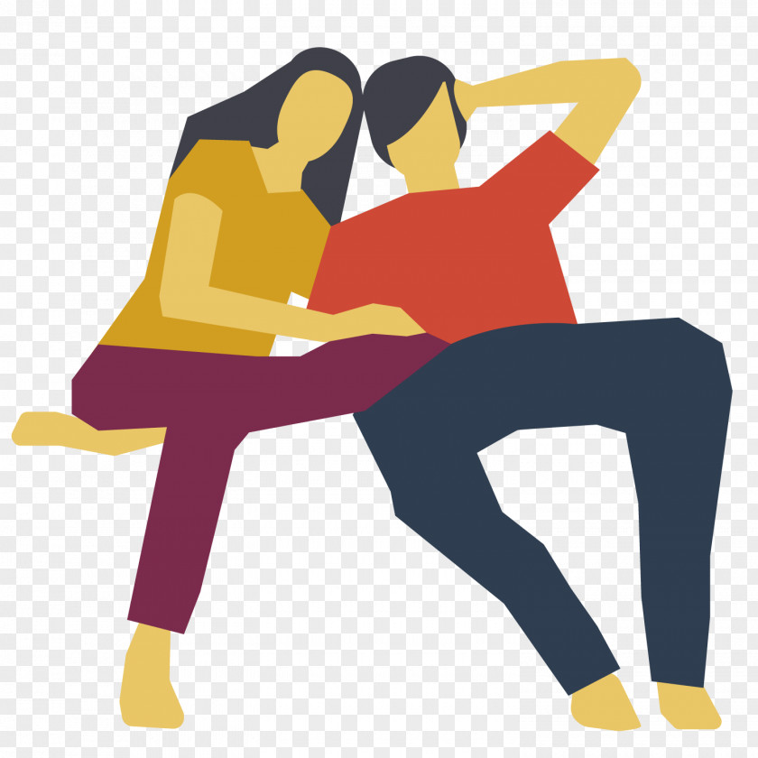 Leisurely Couple Clip Art PNG