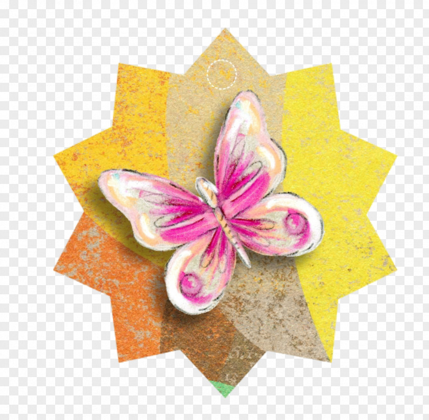 Onam Scrapbooking Collage Paper Butterfly PNG
