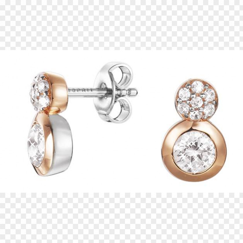 Silver Earring Esprit Holdings Cubic Zirconia Jewellery PNG