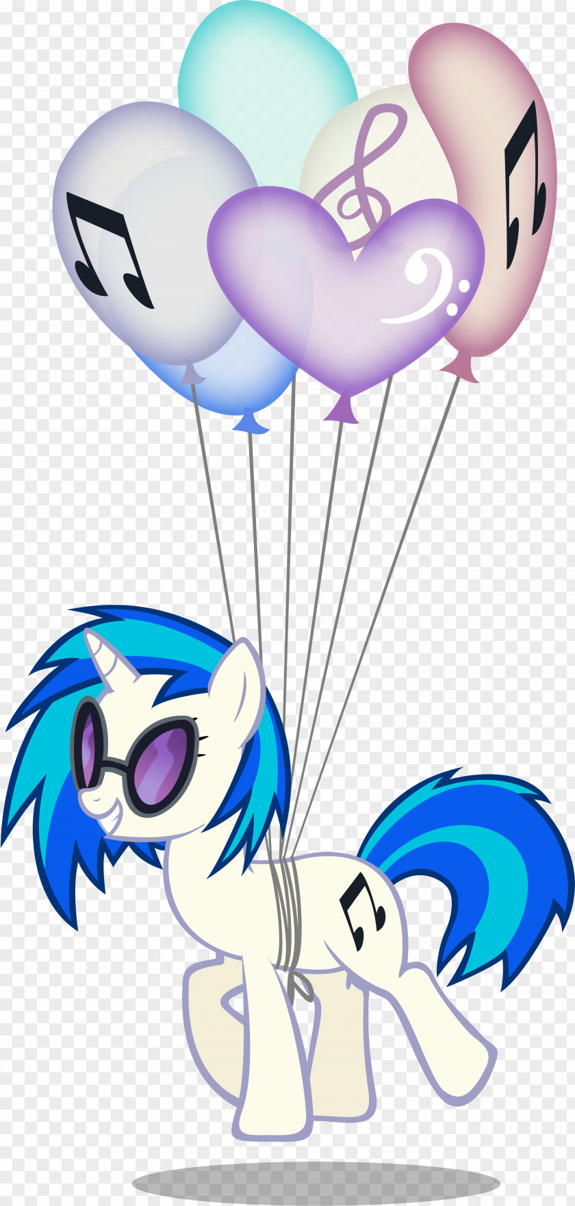 Balloon Disc Jockey Pony Clip Art PNG