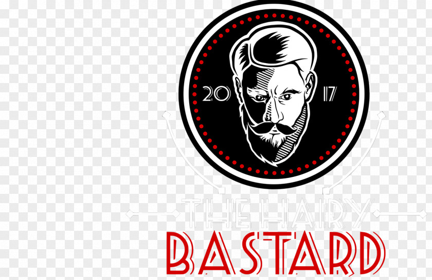 Hairy The Bastard Logo Barber Brand PNG