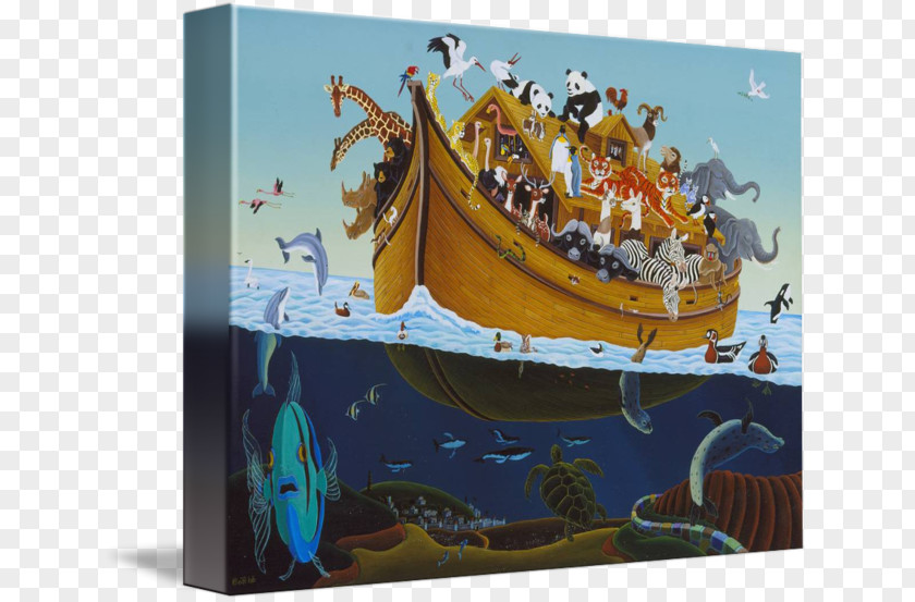 Noah's Ark Art Canvas Print Painting Printing PNG