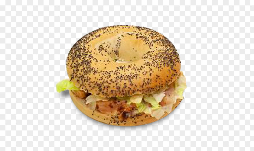 Bagel Cheeseburger Breakfast Sandwich Fast Food PNG