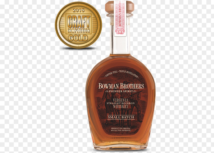 Bottle Bourbon Whiskey A. Smith Bowman Distillery Single Malt Whisky Scotch PNG