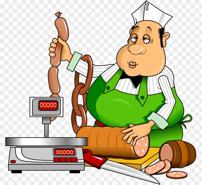 Cartoon Material Butcher Royalty-free Clip Art PNG