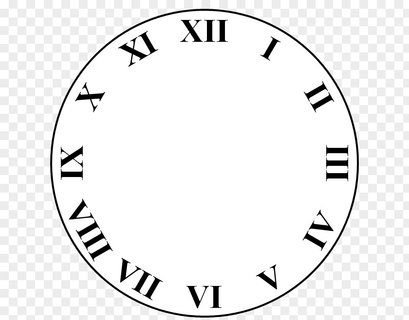 Clock Face Roman Numerals Numerical Digit Clip Art PNG