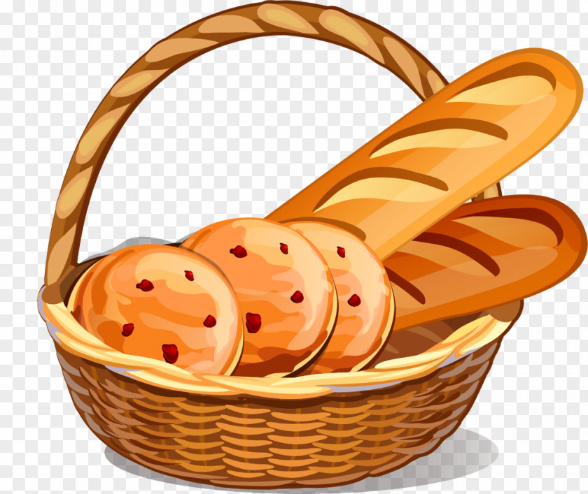 Daily Bread Basket Of Clip Art Vector Graphics Image PNG
