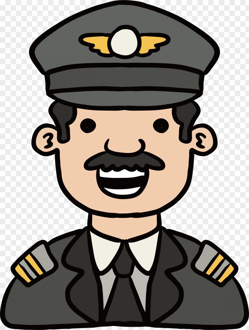 Hand-painted Police Officer Clip Art PNG
