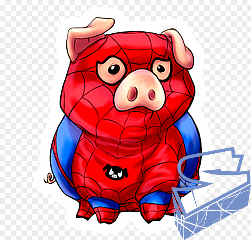 Spider Pig Spider-Man T-shirt PNG