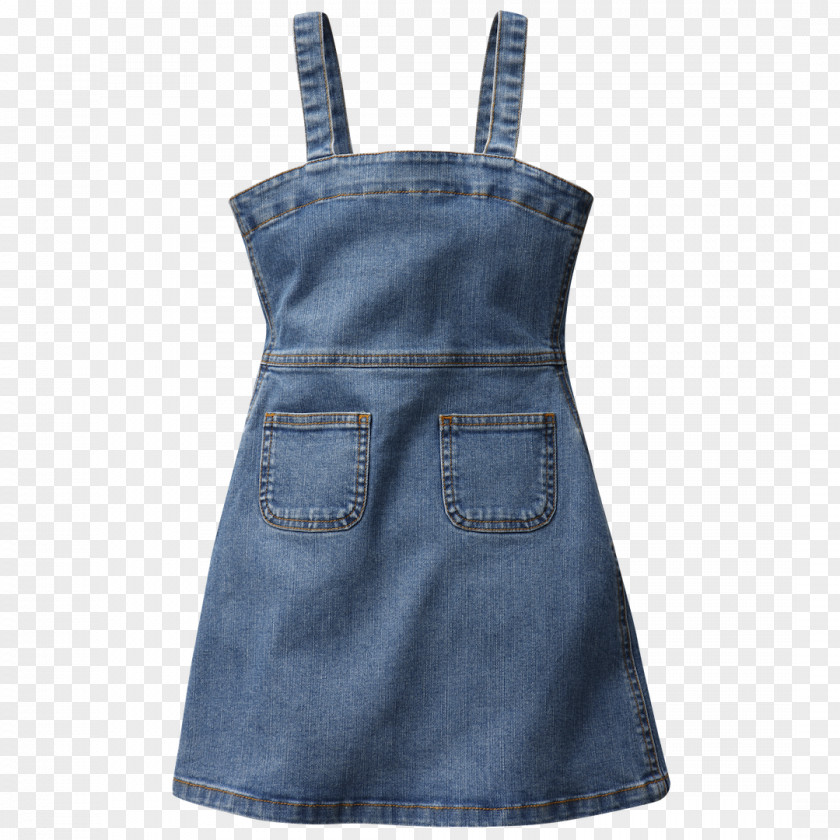 Back Button Dungarees Denim Children's Clothing Dress PNG
