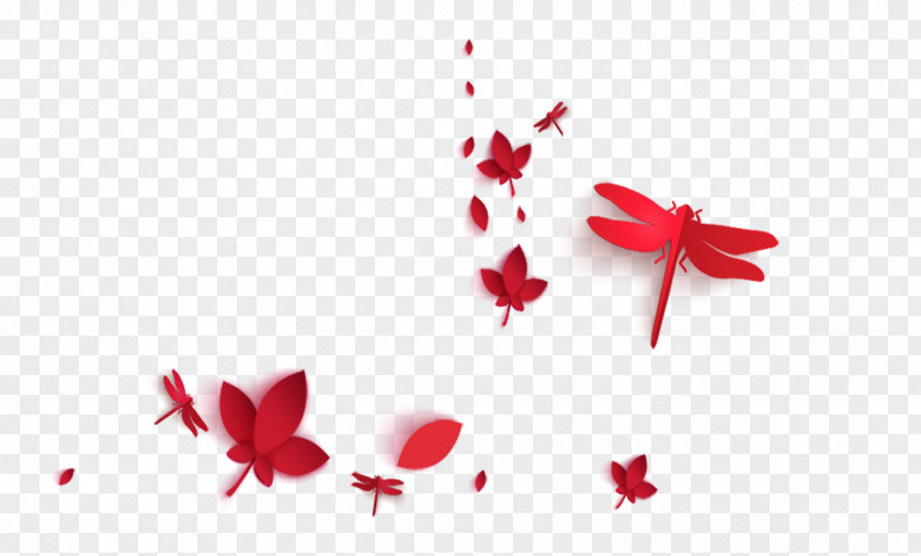 Floating Dragonfly Chinese New Year Download PNG
