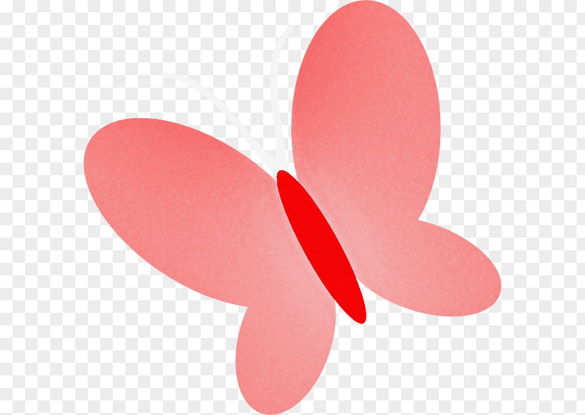 Pink Petal Material Property Butterfly Heart PNG