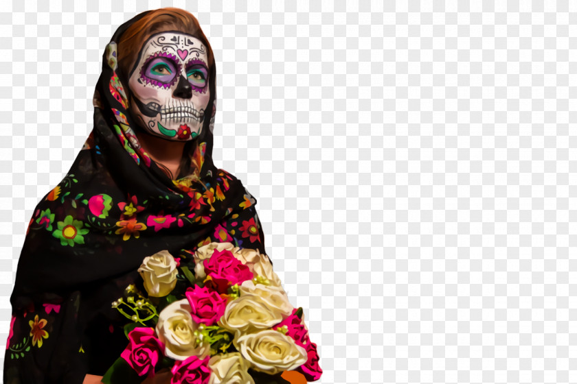 Day Of The Dead Calavera Halloween Death Mask PNG