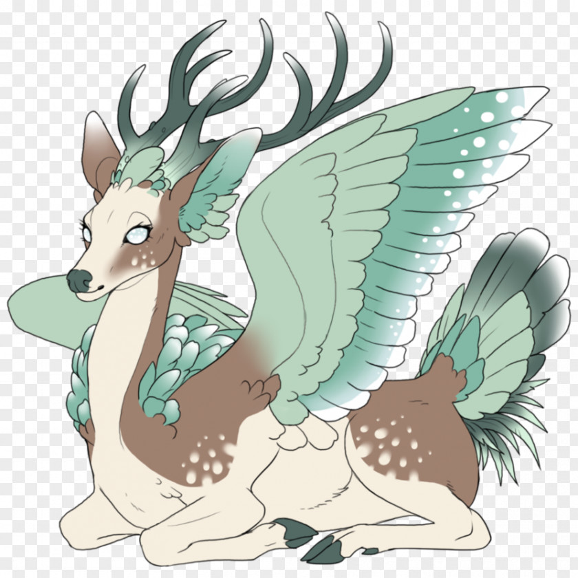 Flying Deer Peryton Legendary Creature DeviantArt Drawing PNG