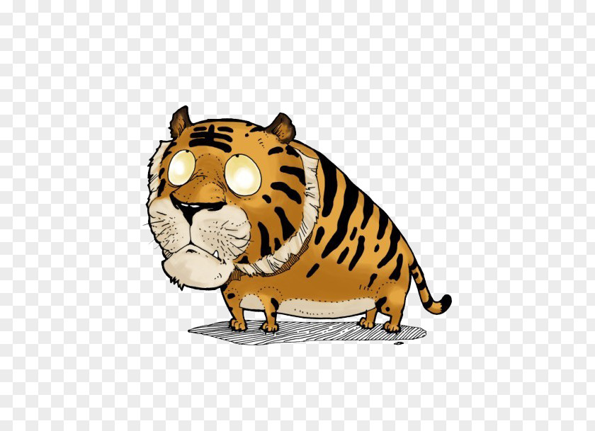 Zodiac Tiger Cat Chinese Wu Xing Illustration PNG