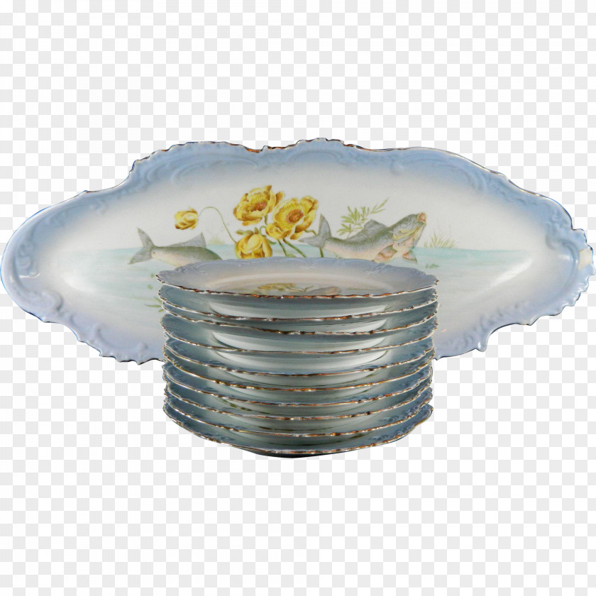 Hand-painted Fish Tableware Platter Plate Porcelain PNG