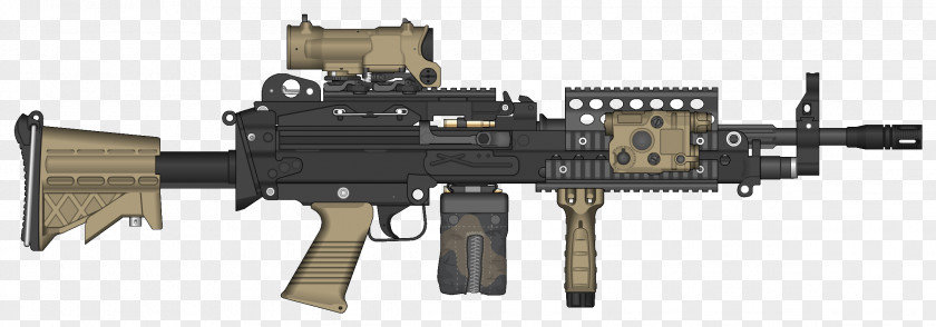 Machine Gun M249 Light Firearm FN Herstal PNG