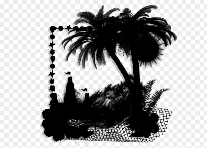 Palm Trees Spring Summer Silhouette Flower PNG