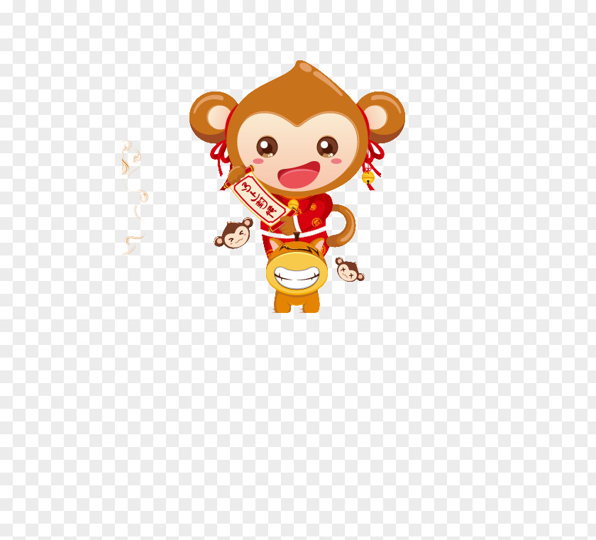 Send Blessing Monkey PNG