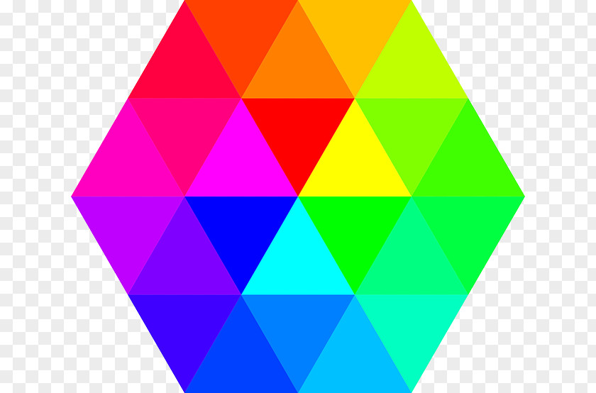 Colors Hexagonal Tiling Color Triangle PNG