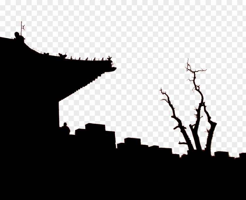 Jokhang Temple Silhouette PNG