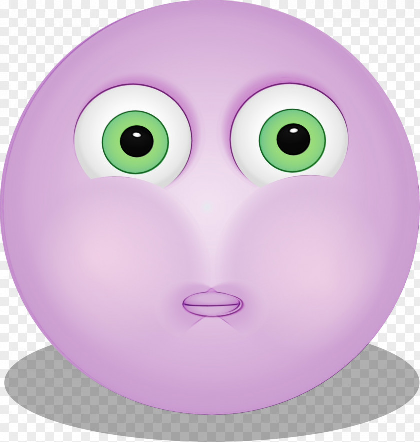 Smiley Cartoon Purple PNG