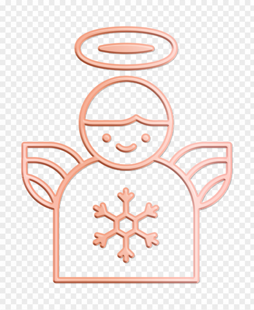 Pink Winter Icon Angel Christmas Decor PNG