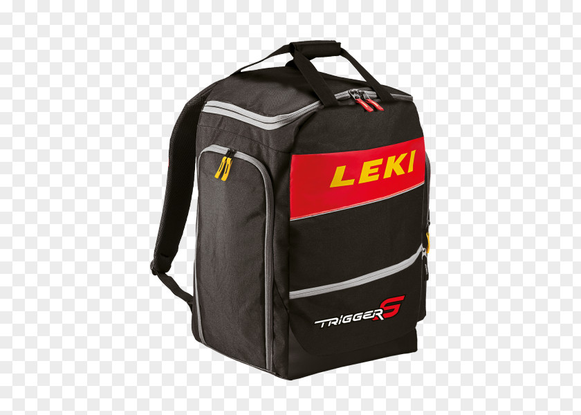 Skiing Downhill Ski Boots Leki Bootbag Race Red PNG