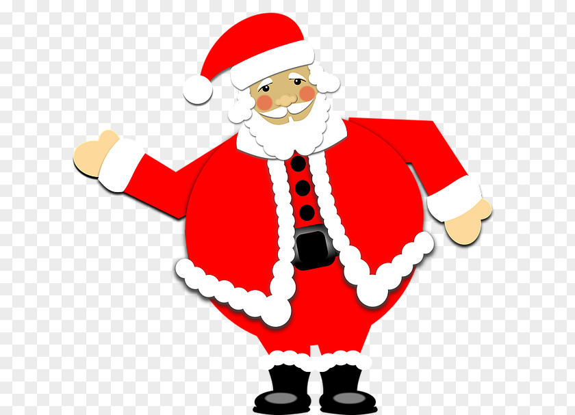 Cartoon Santa Claus Reindeer Christmas Clip Art PNG