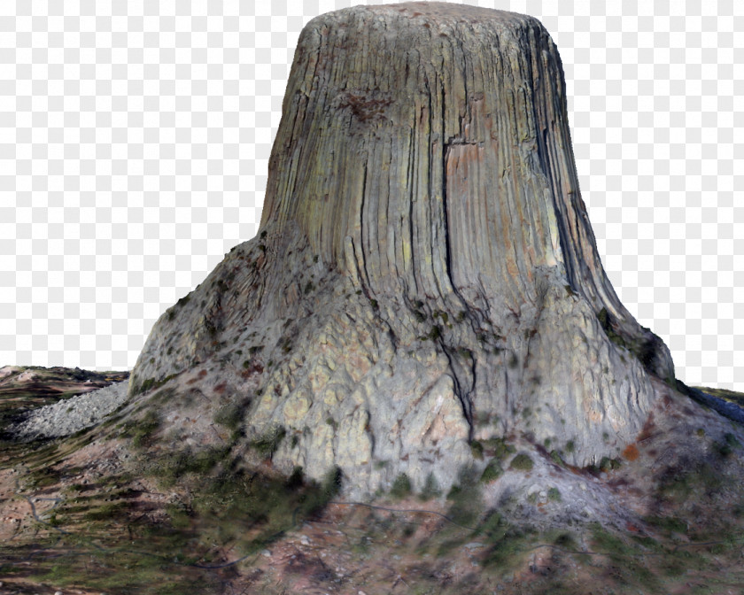 Devil's Town Devils Tower Tree Stump Volcanic Plug Rock PNG