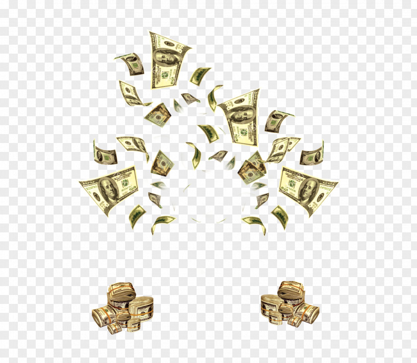 Flying Money Cash Clip Art PNG
