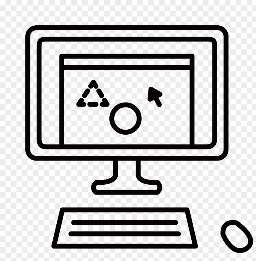 Hand Drawn Computer The Noun Project Symbol Icon PNG