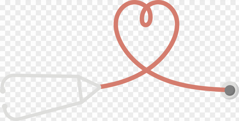 Heart Shaped Stethoscope Euclidean Vector PNG