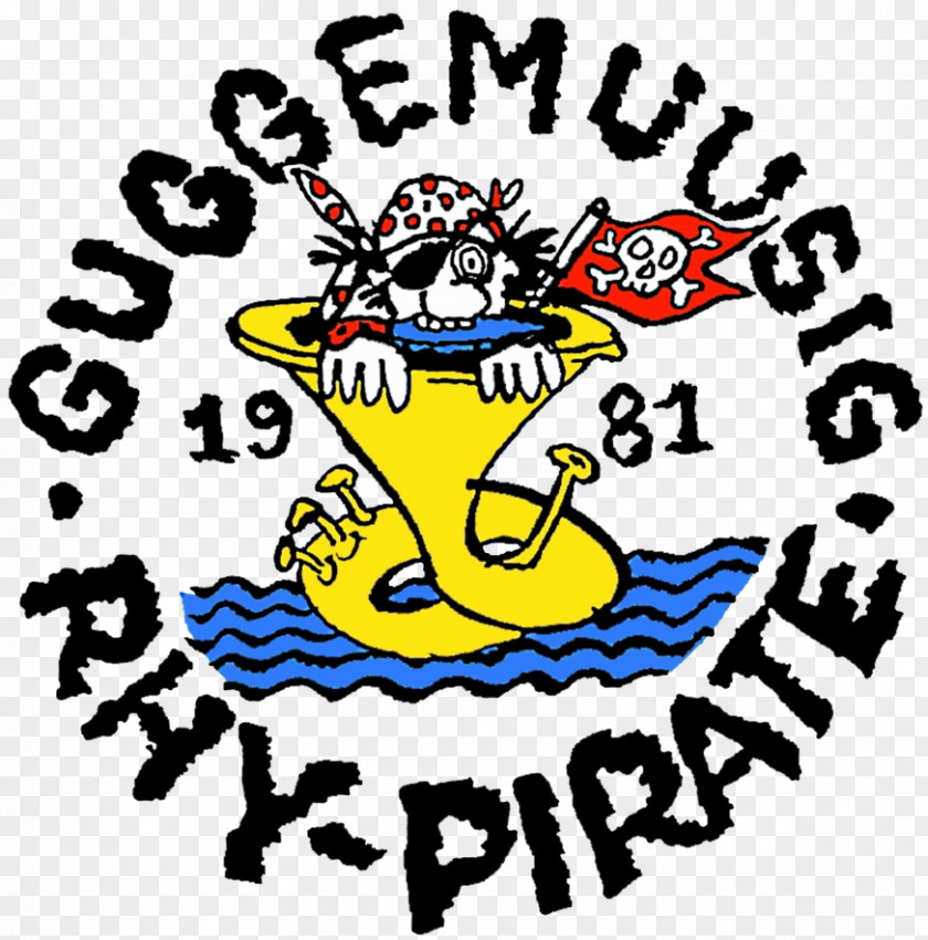 Pirate LOGO Guggemuusig RHY-PIRATE 1981 Carnival Of Basel Treatment Cancer Clip Art PNG