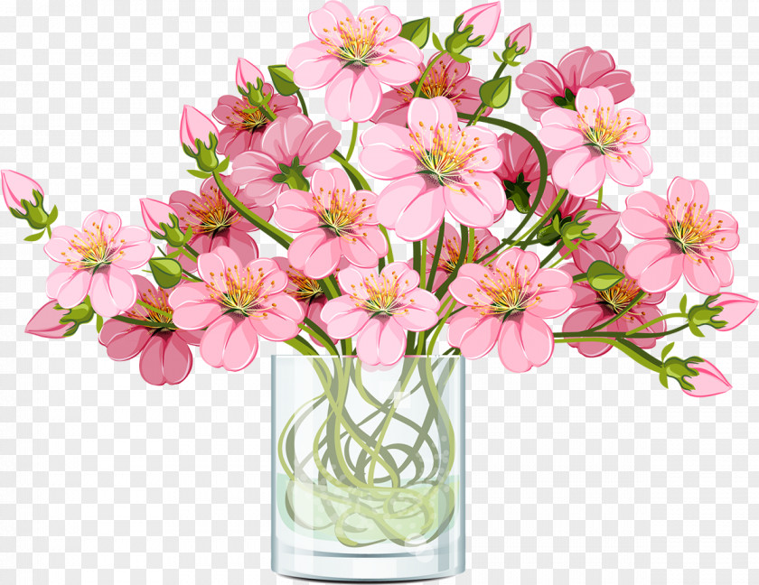 Cherry Blossom Floristry Flower Bouquet Drawing PNG