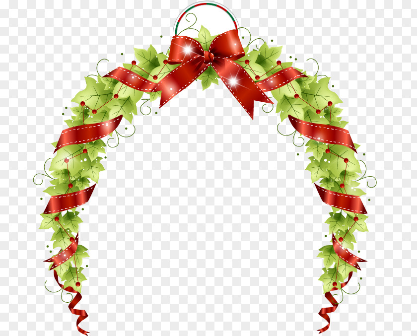 Christmas Circle S Santa Claus Vector Graphics Wreath Day Tree PNG